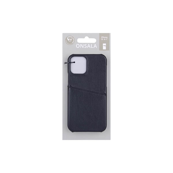 Mobilcover med Kortrum iPhone 12/12 Pro Sort