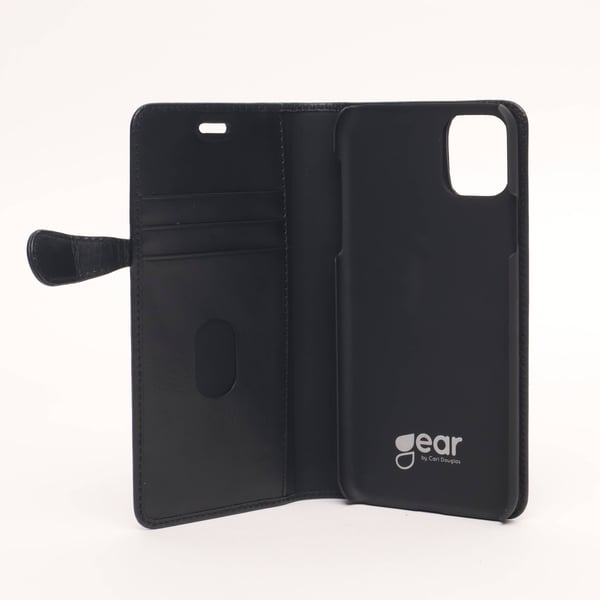 Wallet Læder iPhone 11 Pro Max Sort