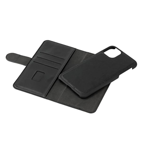 Mobilcover 2-i-1 med 3 kortpladser, sort - iPhone 11 Pro Max