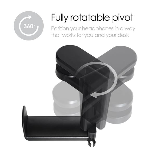 Holder til Hovedtelefon/Headset Monteres på skrivebord