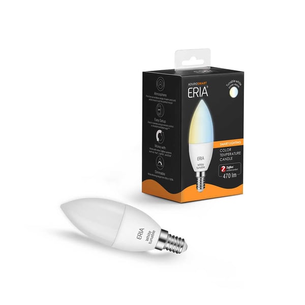 Lampa E14 Vit Dimbar Zigbee