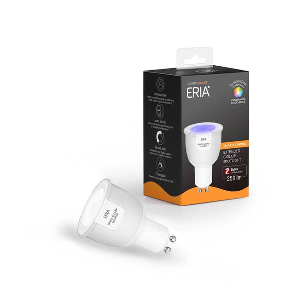 ZigBee GU10 RGB Spot 16mill. farger 2200-6500k