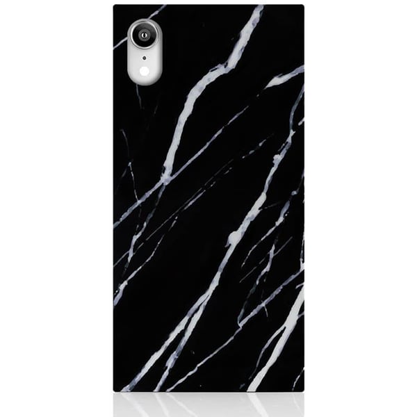 Mobildeksel Svart Marble  iPhone XR