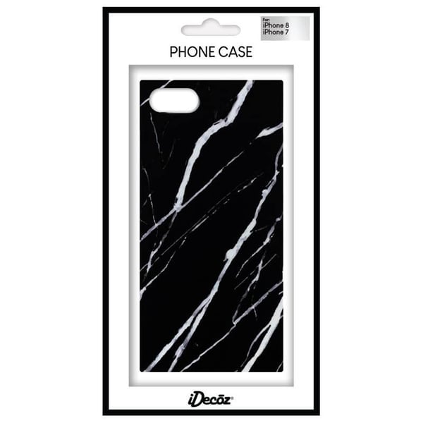Mobilcover Sort Marmor iPhone 8/7