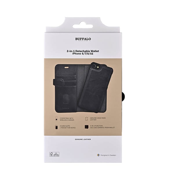 Lommebokveske Svart iPhone 6/7/8/SE 4,7"
