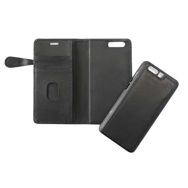 Mobilfodral 3 Kortfack Svart - Huawei Honor 9