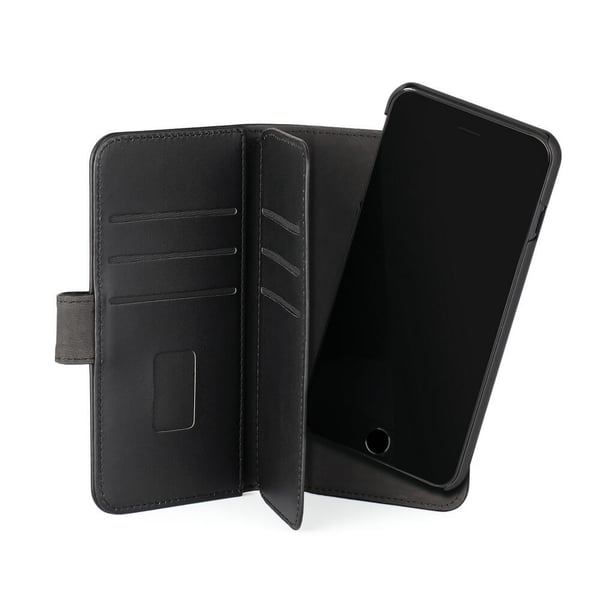 Wallet 2-i-1 7 Kortrum Sort - iPhone 6/7/8/SE