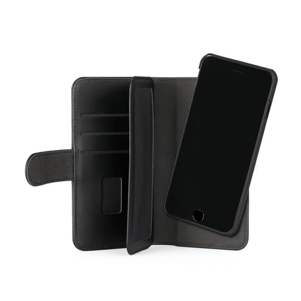 Wallet 2-i-1 7 Kortrum Sort - iPhone 6/7/8/SE