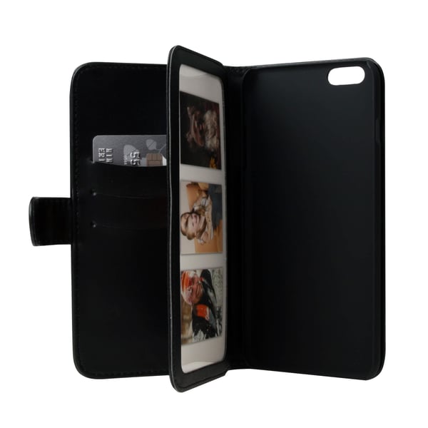 Lommebokveske iPhone 6 Plus 7 Kortrom Svart