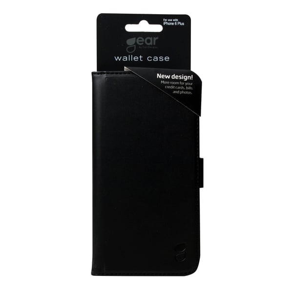 Lommebokveske iPhone 6 Plus 7 Kortrom Svart