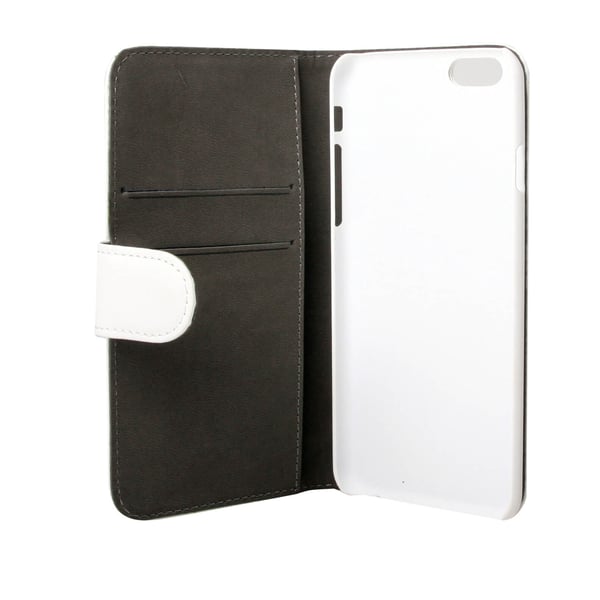 Mobilcover med 2 kortpladser, hvid - iPhone 6 / 6S