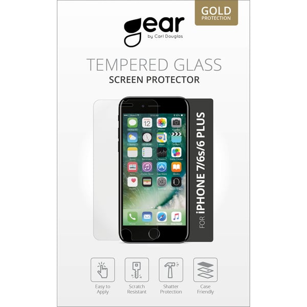 Skærmbeskyttelse Hærdet Glas 2.5D Gold Case Friendly - iPhone 6/6S/7/8 Plus