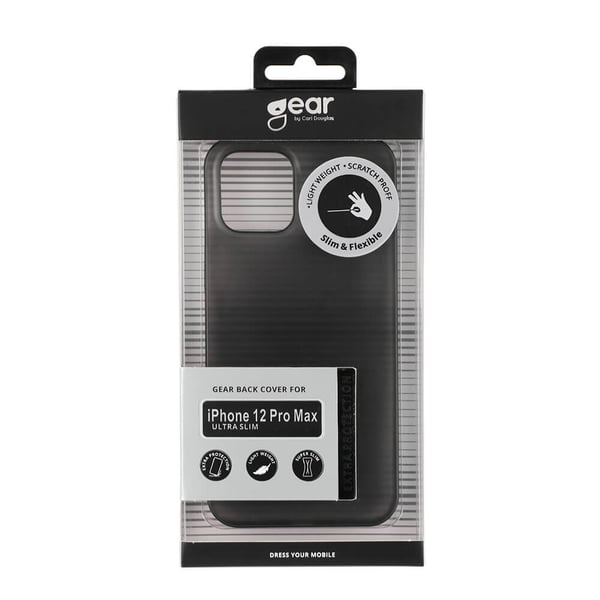 Mobilcover Ultraslim Sort - iPhone 12 Pro Max