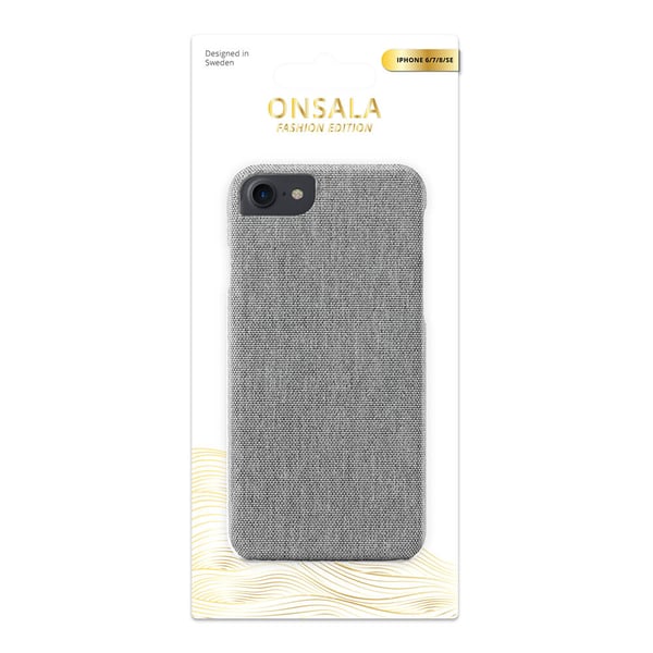 Mobilcover Tekstil Grå - iPhone 6 / 7 / 8 / SE
