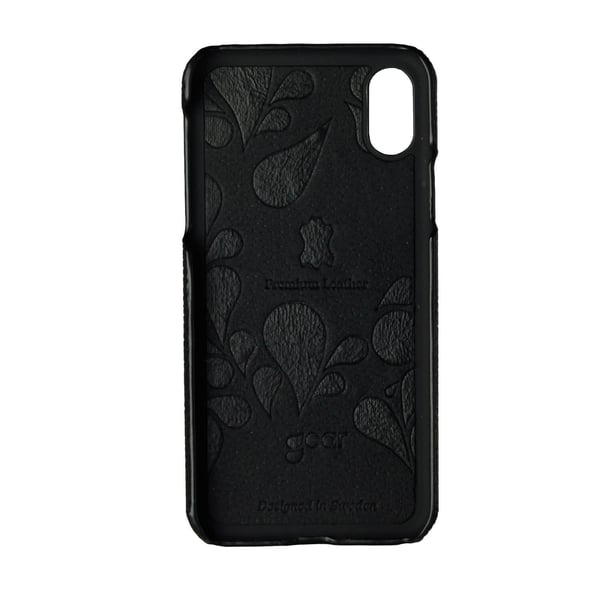 COLLECTION Mobildeksel Skinn Svart iPhoneX/Xs