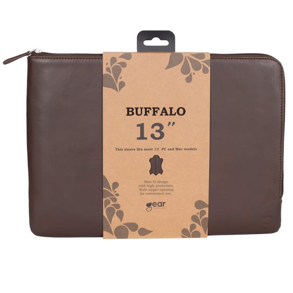 Laptopfodral Mac & PC 13" Brun