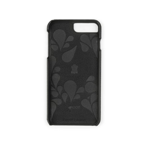 Mobilcover i læder, sort - iPhone 6 / 7 / 8 Plus