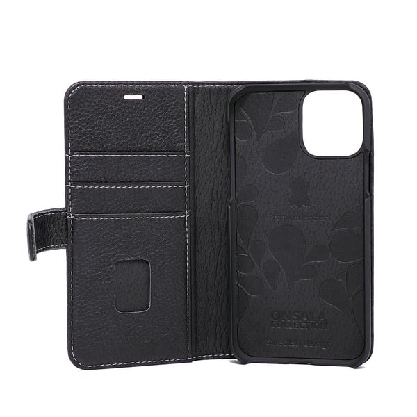 COLLECTION Lommebokveske Skinn Svart iPhone 11 Pro