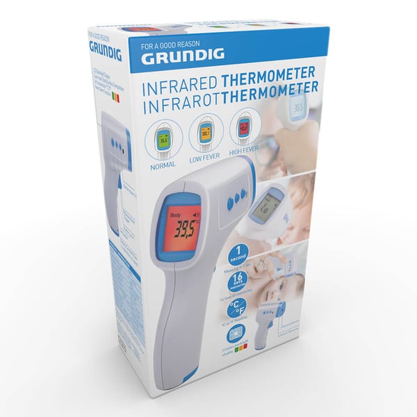 GRUNDIG Termometer Infraröd Beröringsfri Vit