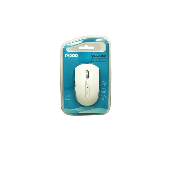 Mus 7200M Trådløs Multi-Mode Hvid
