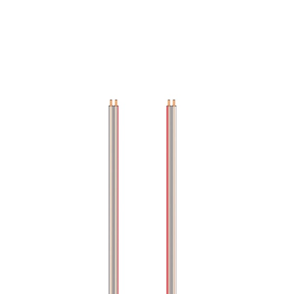 Højttalerkabel 2x1.5mm2 Transparent 5m