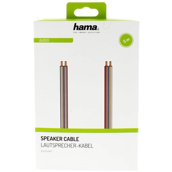 Högtalarkabel 2x1.5mm2 Transparent 5m