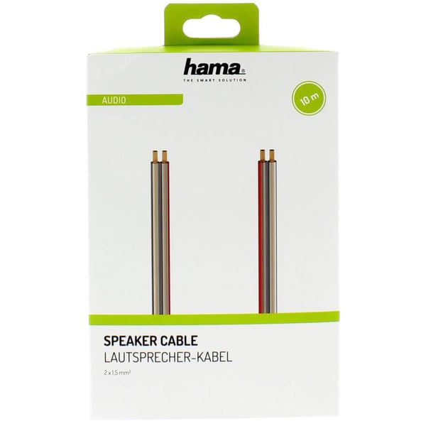 Högtalarkabel 2x1.5mm2 Transparent 10m