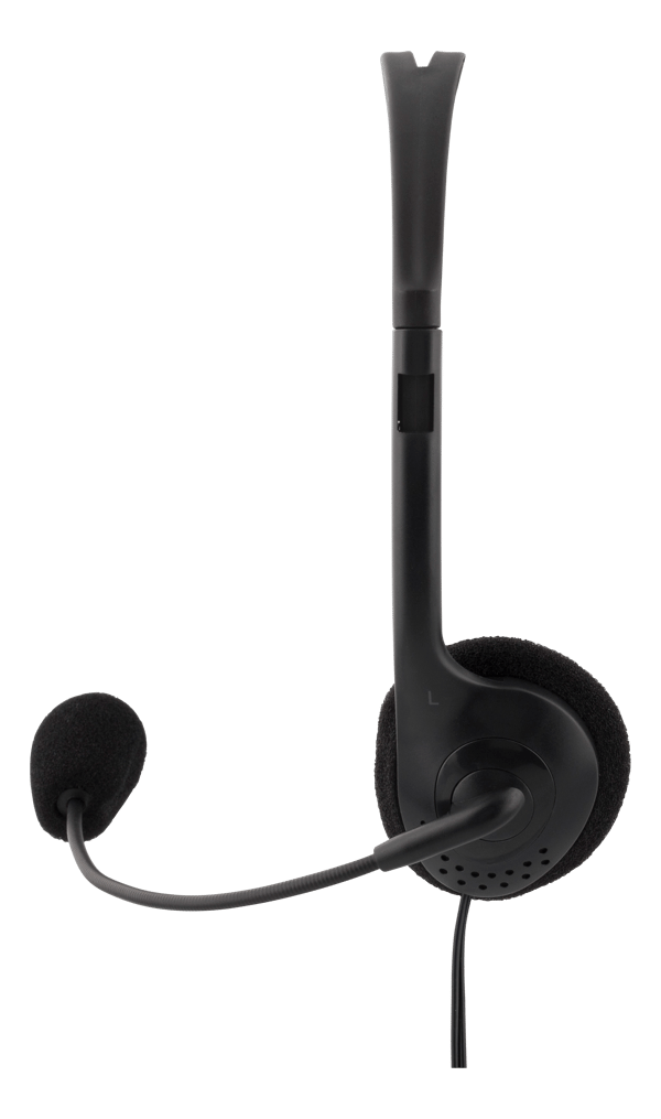 Stereo Headset, 30 mm element, 1x 3.5 mm (4-pole), black