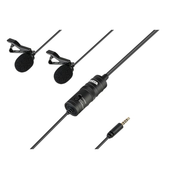 Mikrofon BY-M1DM Lavalier Dual 3,5mm 4m