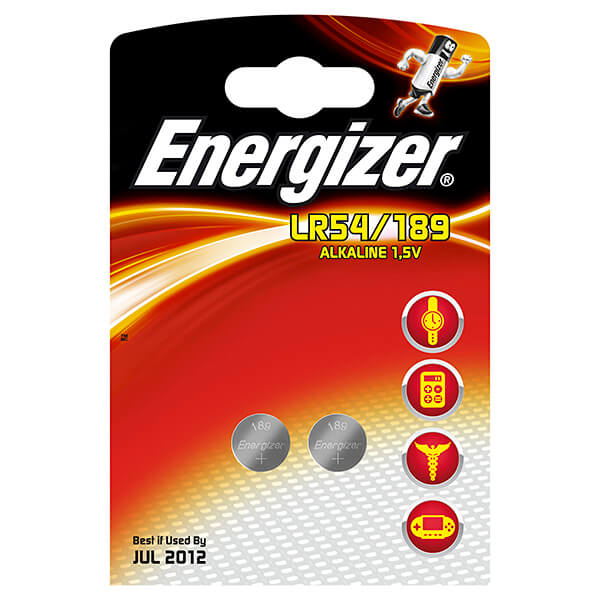 Knapcellebatteri LR54/189 Alkaline 2-pak