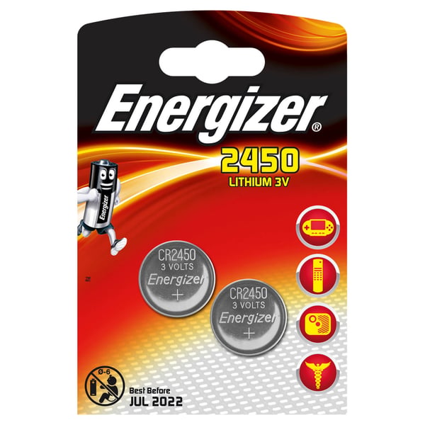 Batteri CR2450 Lithium 2-pak