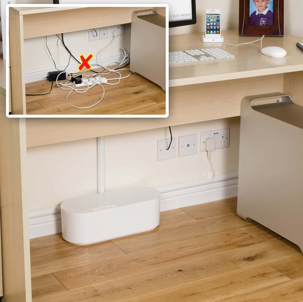 Kabelbox Liten Vit