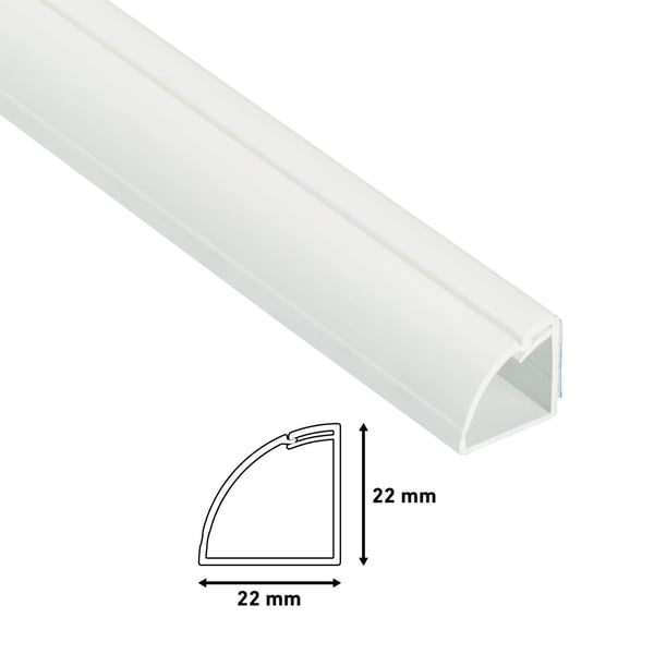 D-LINE Kabelkanal Kit 22x22mm 3x Kabelkanal/Tillbehör 1.0m