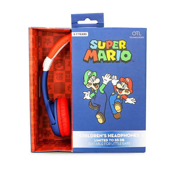 Headphone Wired On-Ear 85dB Mario