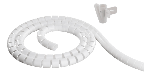 Nylon wire tube, 25mm diameter tool included, 20m, white