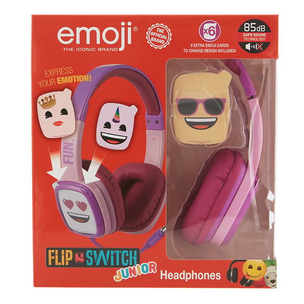 Høretelefoner On-Ear Junior 85db Emoji Fun