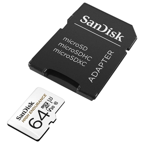 Minnekort MicroSDXC 64GB High Endurance med adap