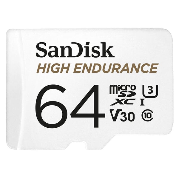 Minnekort MicroSDXC 64GB High Endurance med adap