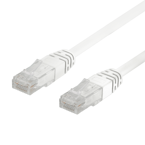 50-pack U/UTP Cat6 patch c., 0,5m, Delta-certif, LSZH, white