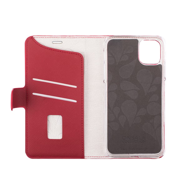 Lommebokveske iPhone 12  Mini Saffiano Red