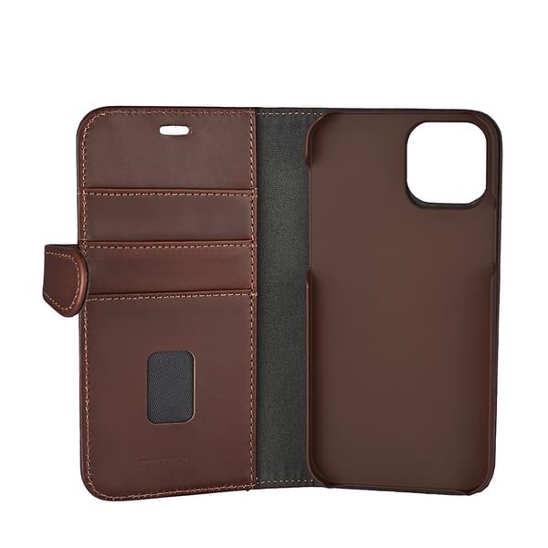 Wallet Læder iPhone 12/12 Pro Brun