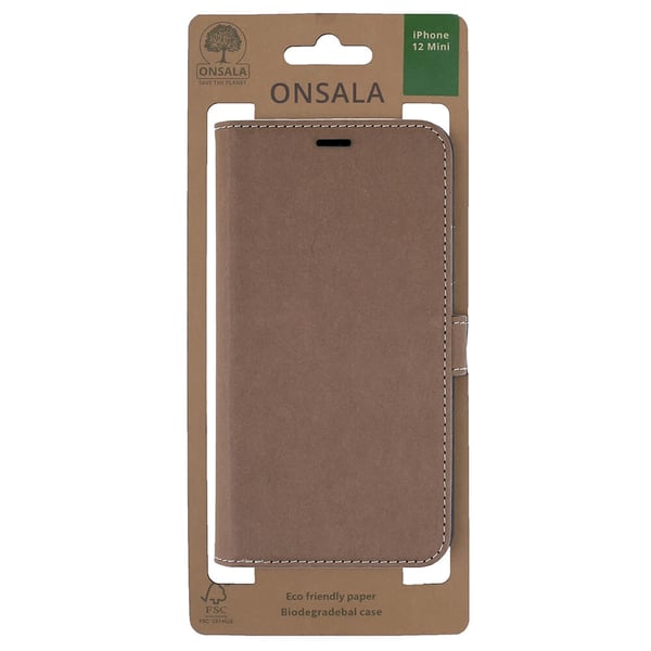 ECO Wallet iPhone 12 Mini Brun
