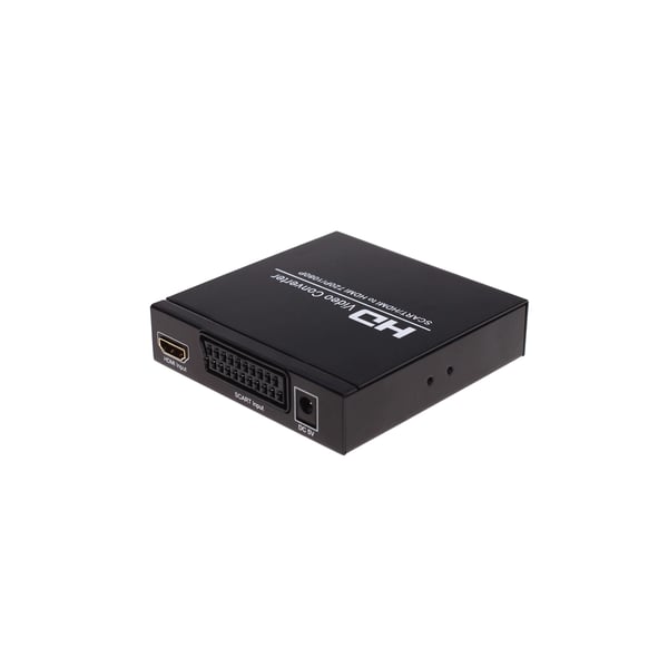 SCART+HDMI til HDMI HD Konverter og Switch Sort