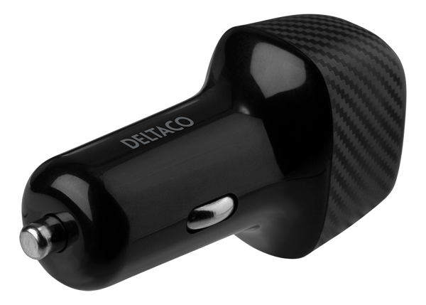 USB car charger 1x USB-C PD 20 W, 1x USB-A 18 W, total 38 W