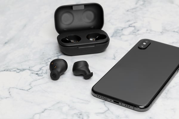 T210 TWS in-ear earbuds with charging case, TWS, black