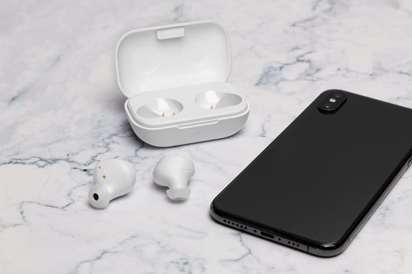 T210 TWS in-ear earbuds with charging case, TWS, white