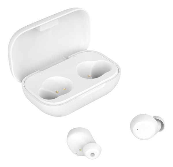 T210 TWS in-ear earbuds with charging case, TWS, white