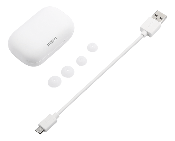 T210 TWS in-ear earbuds with charging case, TWS, white
