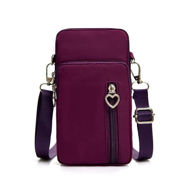 Olkalaukku kännykälle Purple