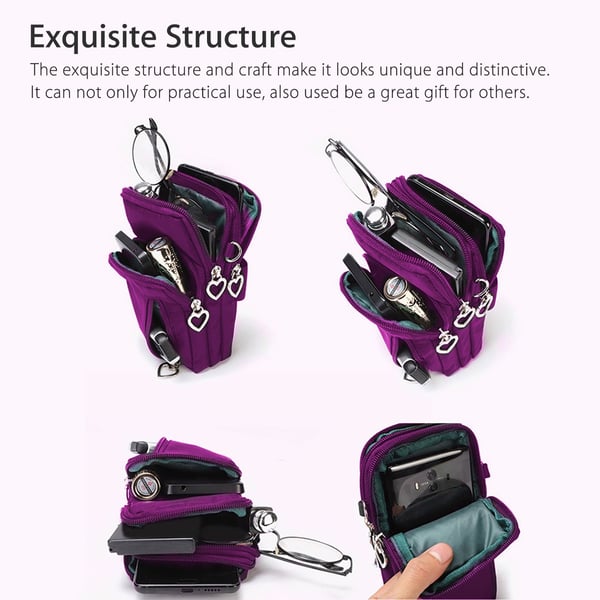 Olkalaukku kännykälle Purple